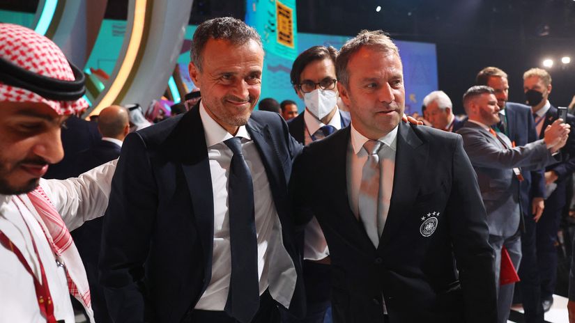 Luis Enrique & Hansi Flick (©Gallo Images)