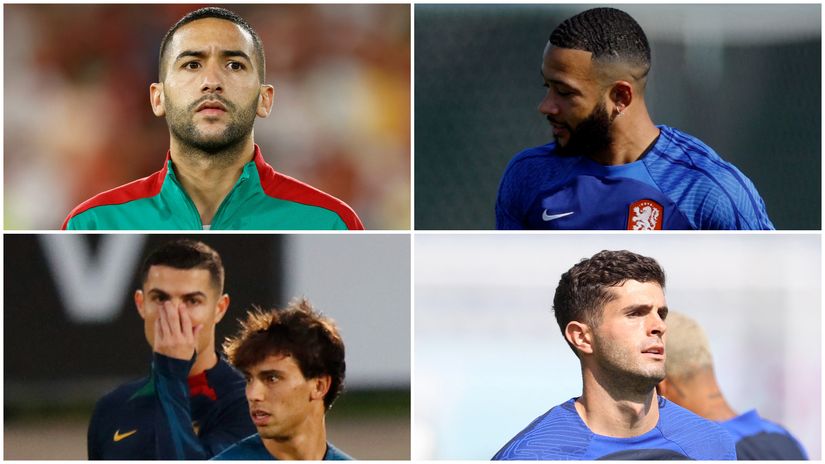 Ziyech, Depay, Ronaldo & Felix, Pulisic (©Gallo Images)