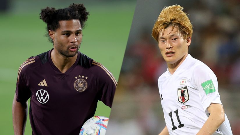 Serge Gnabry and Kyogo Furuhashi (©Getty Images)
