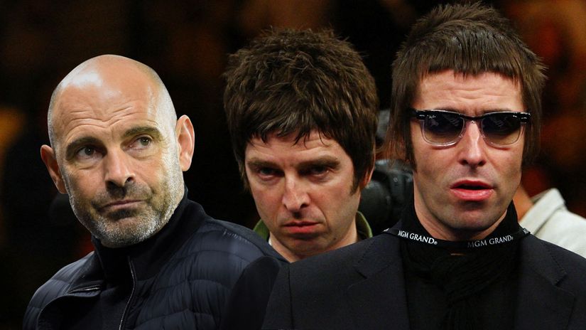 Gerald Baticle and the Gallagher brothers, who inspired us for this story (©AFP)