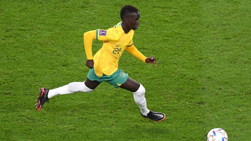 A boy from South Sudan playing in the World Cup! Future Newcastle star Garang is making history in Qatar