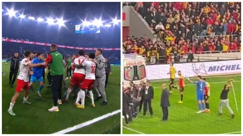 Brawl in Russia and a brutal fan violence in Turkey (Twitter/Fábio Aleixo Gurbaksh Singh Chahal)
