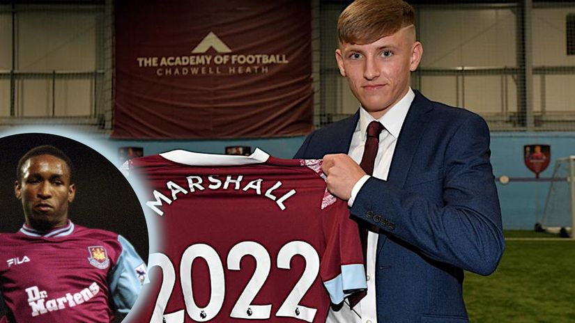 Can Callum Marshall emulate Jerrmaine Defoe at West Ham? (©WHUFC/Getty Images)