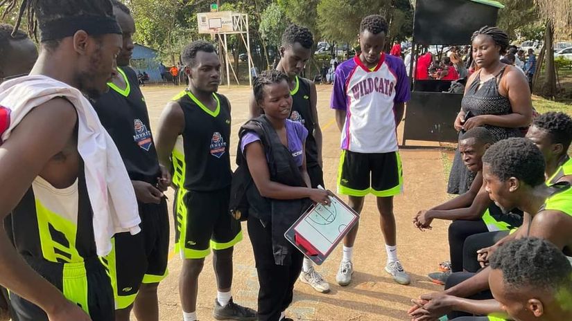 Rose Mshilla instructs Clique Mambas in a past match © Courtesy 
