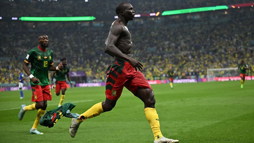 Cameroon leave Qatar with their heads up high! Aboubakar downs Brazil with a late goal