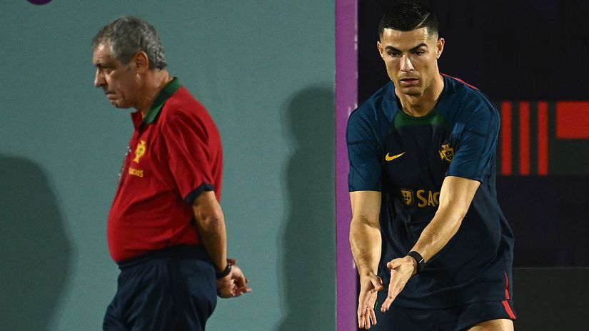 Fernando Santos and Cristiano Ronaldo are going in different directions (©Clive Mason/Getty Images)