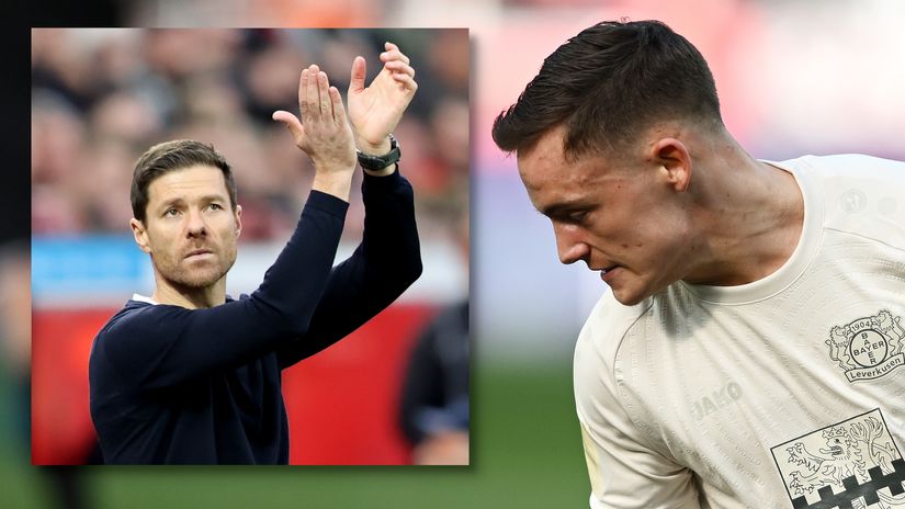 Xabi Alonso welcomes back Florian Wirtz (©Getty Images)