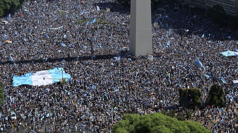 Celebrations in Buenos Aires (©AFP)