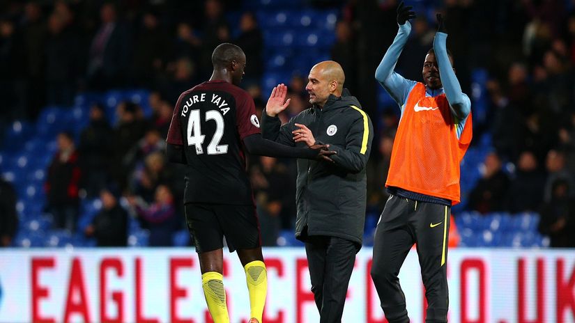 Yaya and Pep back in 2016 (©Charlie Crowhurst/Getty Images)