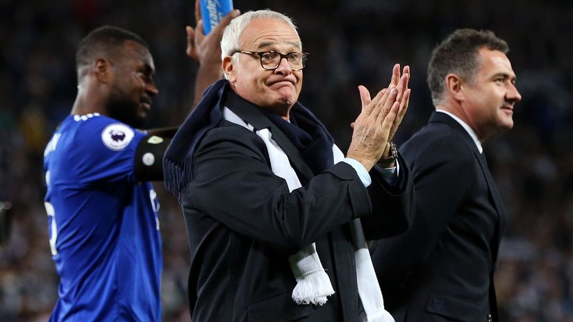 Ranieri during his Leicester days (©Getty images sport)