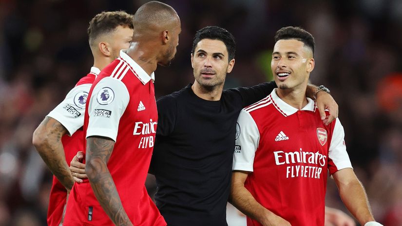 Arteta with his boys (©David Rogers/Getty Images)