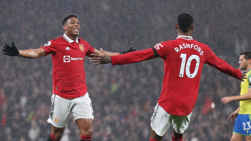 Martial and Rashford ran the show (©AFP)