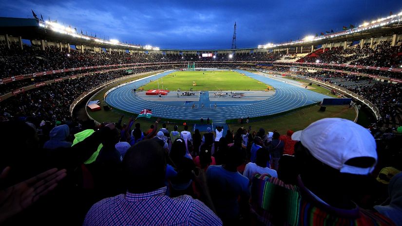 Kasarani Stadium in Nairobi (© Stephen Pond/Getty Images for IAAF)