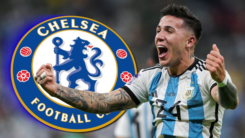 Enzo Fernandez is headed to Stamford Bridge (©AFP)