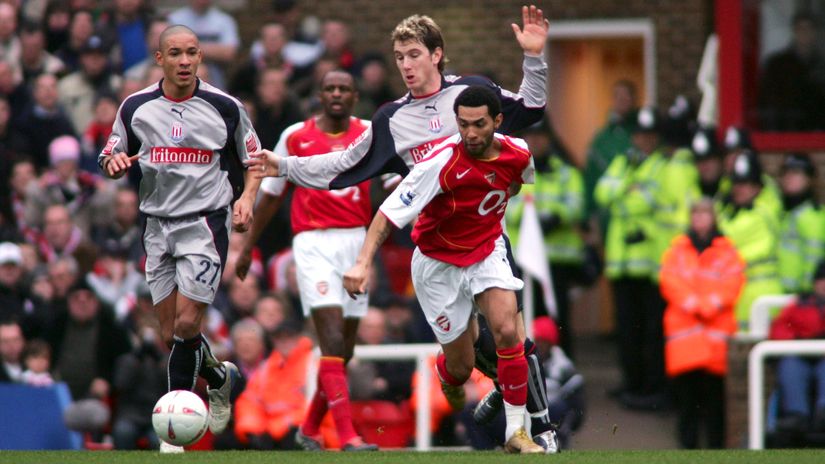 Jermaine Pennant in Arsenal shirt back in 2005 (©Action Images / Alex Morton)