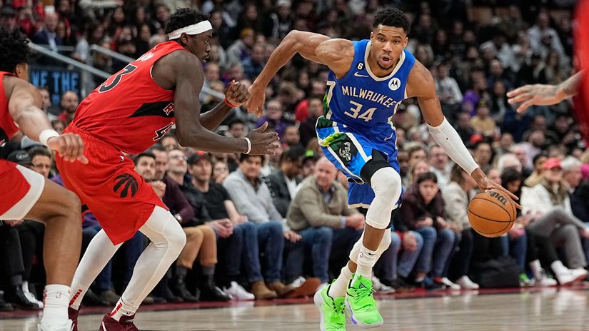 Siakam couldn't stop Giannis (©Gallo Images)