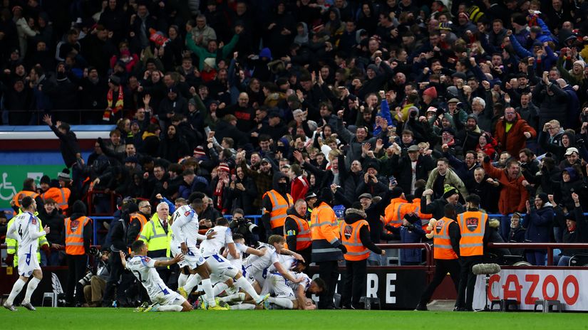 Stevenage fans had an unbelievable day at Villa Park (©Getty Images)