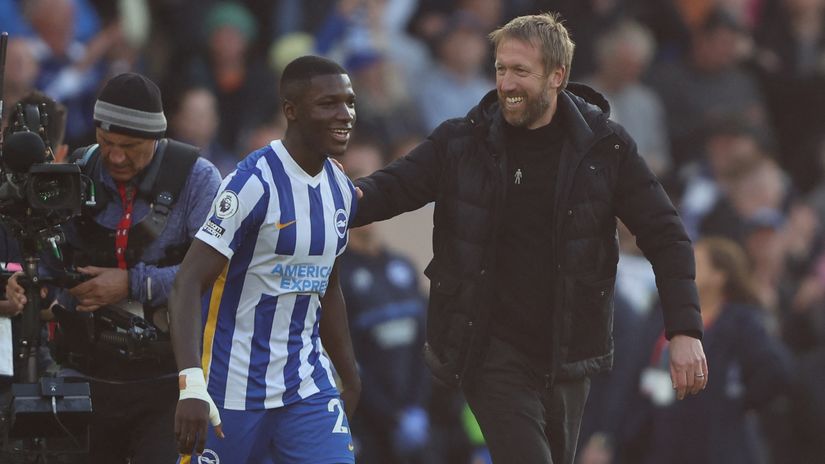 Caicedo & Potter back in the day (©Gallo Images)