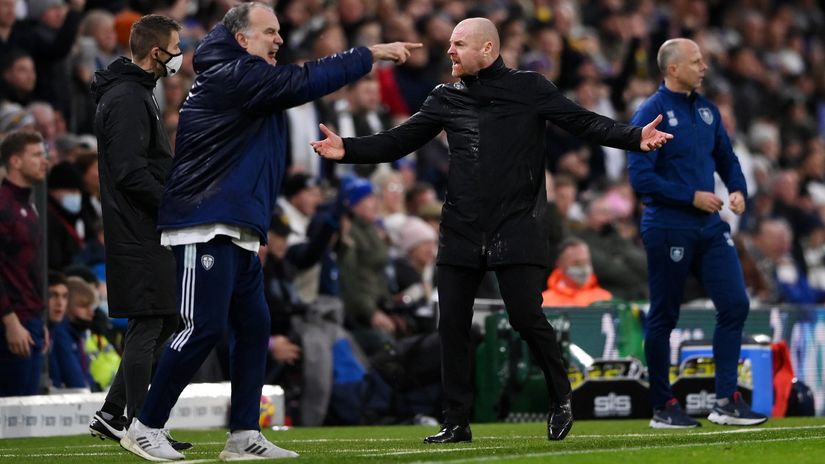 Not even Bielsa is that mad - after El Loco rejects them, Dyche gets closer to Everton's dugout