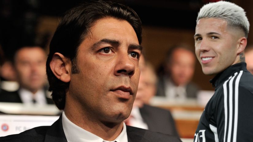 Rui Costa and Enzo Fernandez (©Harold Cunningham/Getty Images/AFP)