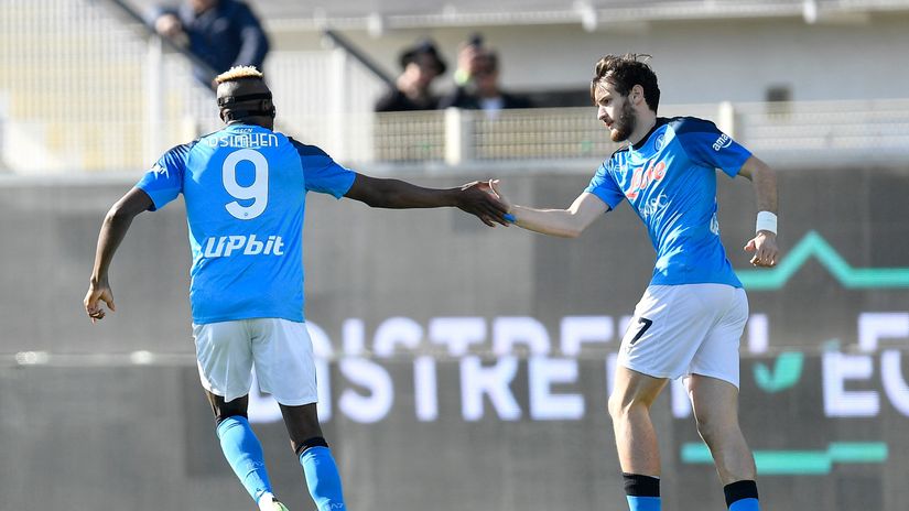 Osimhen & Kvaratskhelia (©Gallo Images)