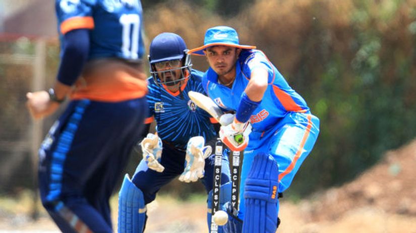 Kanbis A captain Dhiren Gondaria in NCPA action  ©,Nation