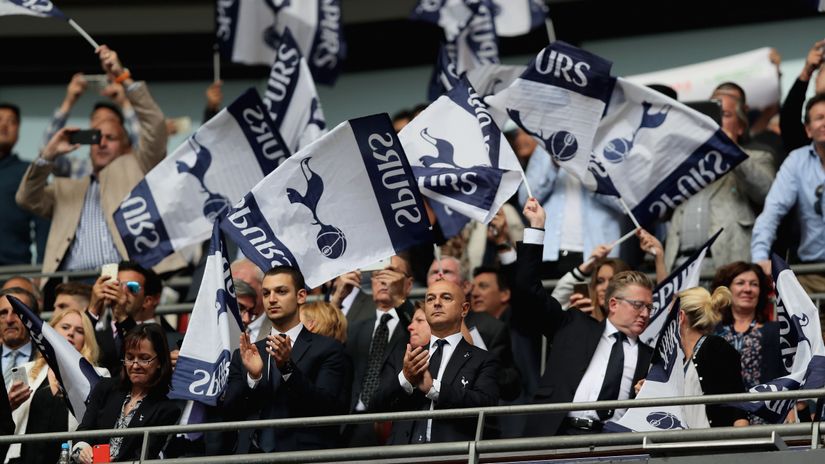 Levy at the Spurs stadium (©Dan Istitene/Getty Images)