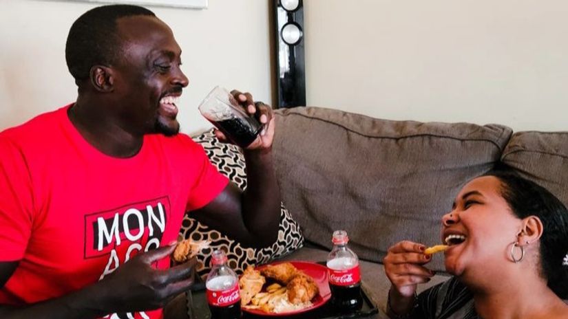 Injera and his wife Chebet 