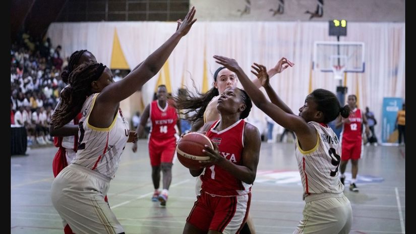 Selina Okumu in action for Lionesses © FIBA Africa 