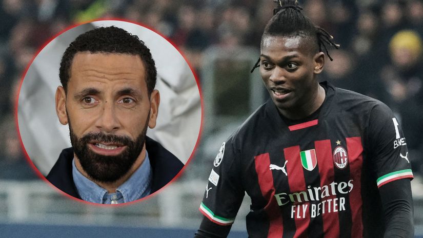 Rio Ferdinand loves to watch Rafael Leao play (©AFP)