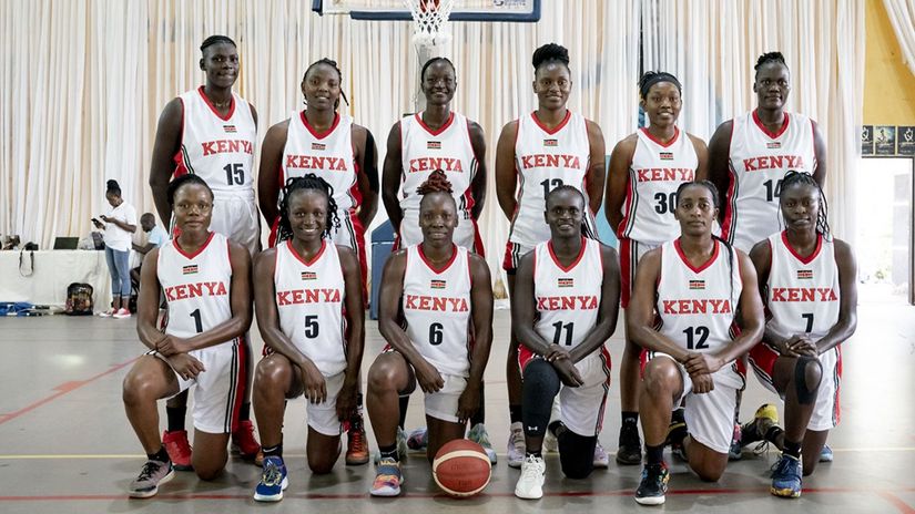 Kenya Lionesses team ©FIBA