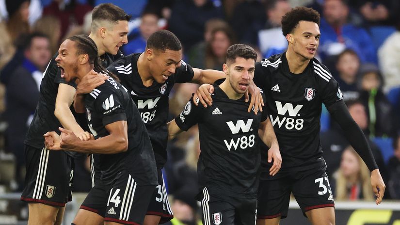 The Cottagers celebrate the winning goal (©Getty Images)