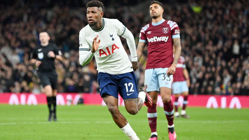 Emerson Royal celebrates after scoring the opener (©Getty images sport)