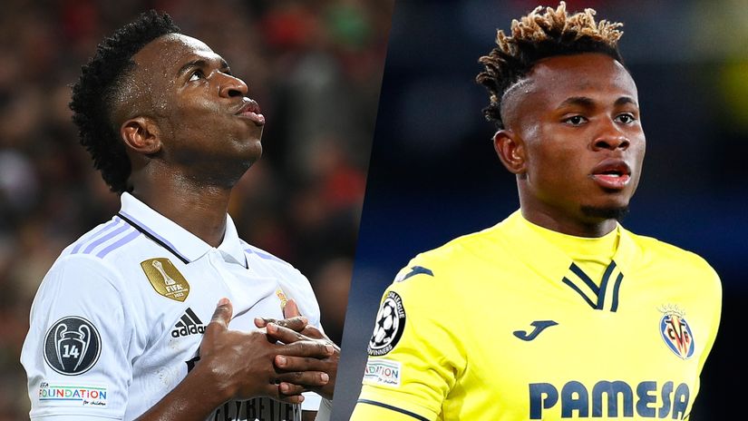 Vinicius Junior and Samuel Chukwueze (©Getty Images)