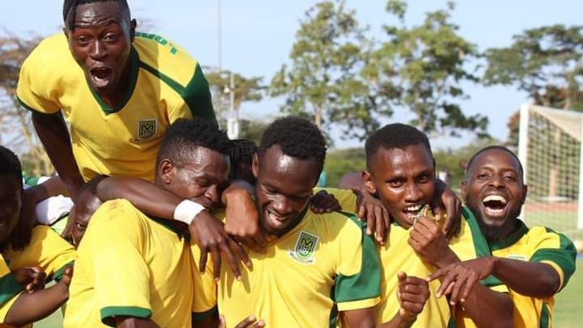 Mathare United players celebrate a goal © Mathare United 