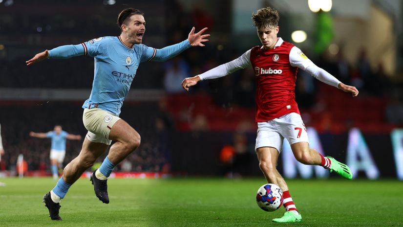 Jack Grealish and Alex Scott (©Getty Images)