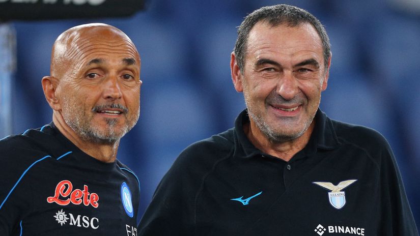 Two wise heads: Luciano Spalletti and Maurizio Sarri (©AFP)