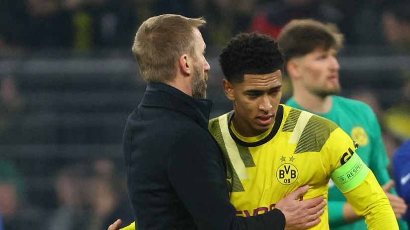 Potter and Bellingham after the match (©Gallo Images)