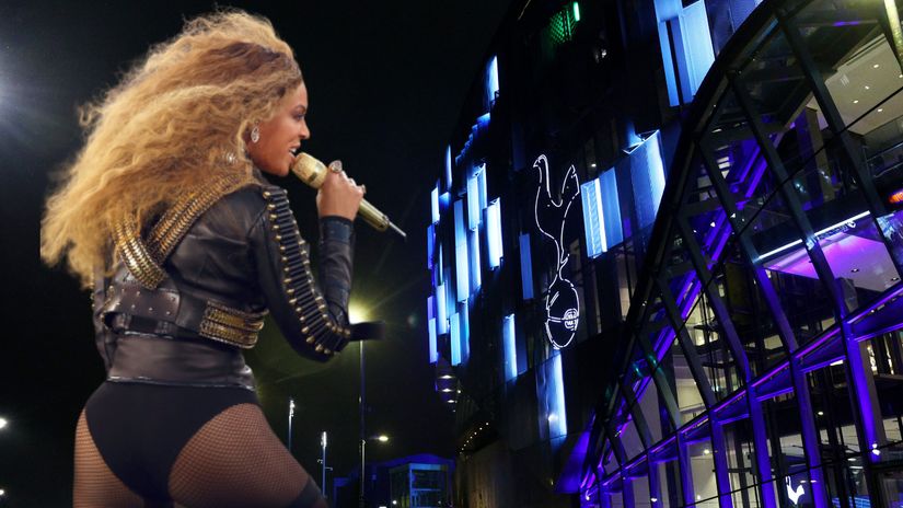 Beyonce and Tottenham Stadium (©)