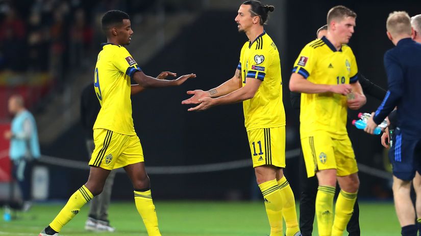 Zlatan comes in for Alexander Isak in 2021 (©Fran Santiago/Getty Images)
