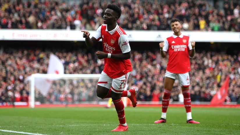 Gunners take down sloppy Eagles thanks to Saka's brace to make a giant step towards the EPL crown