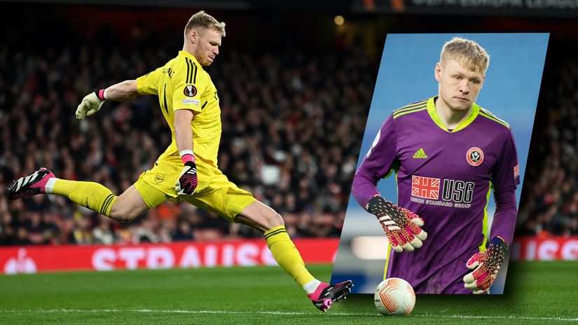 Aaron Ramsdale never tasted title wins (©AFP)