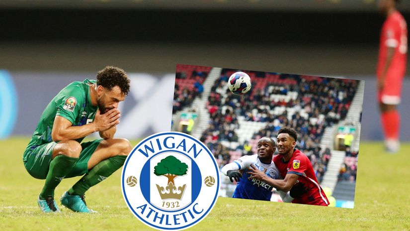 Steven Caulker (left) has opened up about a dreadful situation at Wigan Athletic (©Getty images/Gallo images)