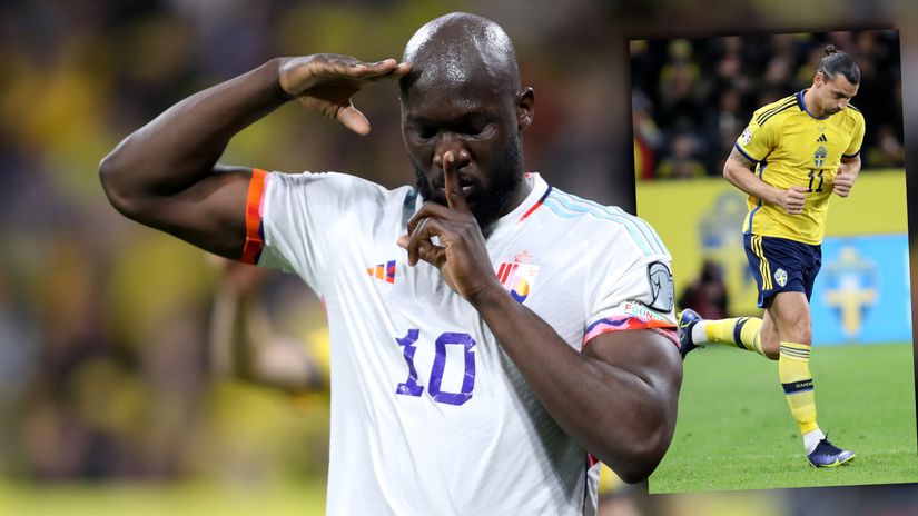 Romelu Lukaku and Zlatan Ibrahimovic (©Getty Images)