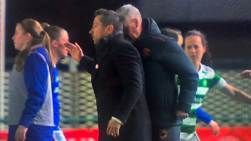 Crazy scenes in Glasgow