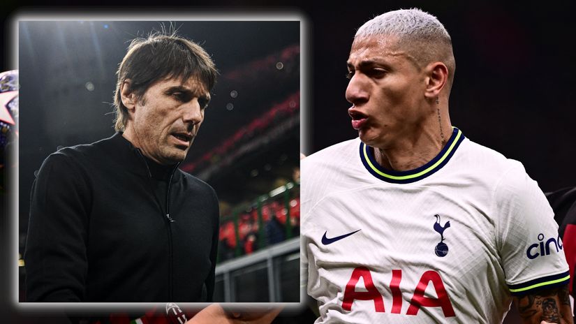 Antonio Conte and Richarlison (©AFP)