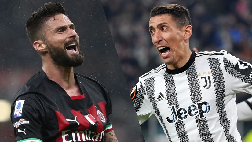 Olivier Giroud and Angel Di Maria (©Getty Images)