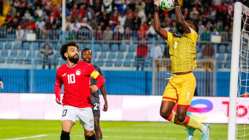 Salah in action against Malawi (©Olayinka Luqman/Gallo Images)