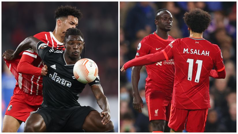 Kean (left), Salah and Mane (©Getty images sport)