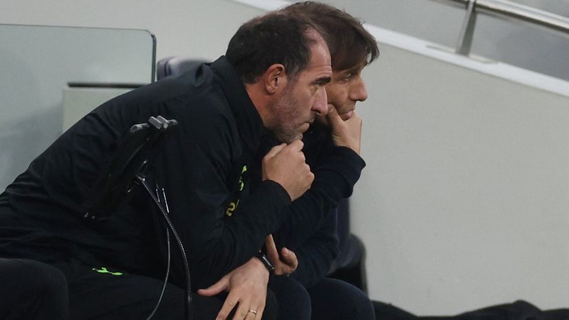 Stellini and Conte not so long ago (©Reuters/Paul Childs)